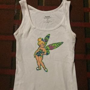 White tinker bell tank top